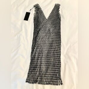 Fashion Nova Black Embellished Dress